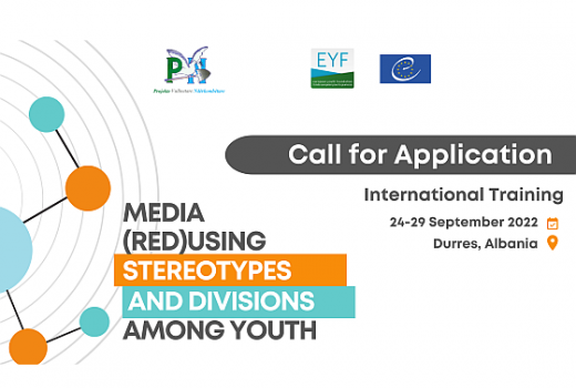Call for Applications: International Training "Media (red)using stereotypes and divisions among youth"