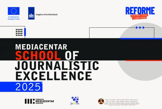 Javni poziv za prijave: Škola novinarske izvrsnosti Mediacentra Sarajevo