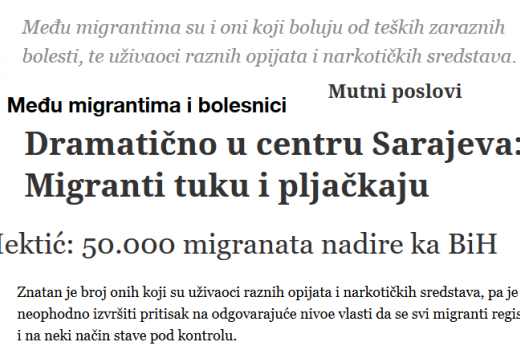 Mediji pomažu institucijama širiti ksenofobiju prema izbjeglicama i migrantima