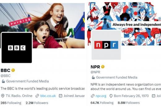 Twitter označio BBC i NPR „medijskim organizacijama koje finansira vlada“