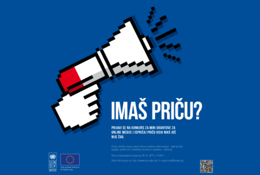 UNDP grantovi: Konkurs za manja online sredstva informisanja i pojedince