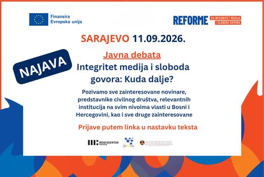 [Javna debata] Integritet medija i sloboda govora: Kuda dalje?