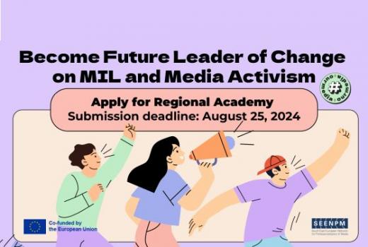 Open call: Regional Academy for Future Leaders of Change on MIL and Media Activism
