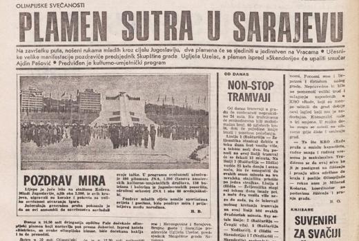Zimske olimpijske igre '84. u Večernjim novinama