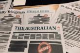 Zatamnjene naslovnice u Australiji u borbi protiv ograničavanja medijskih sloboda