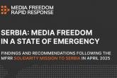 Izvještaj međunarodnih organizacija ukazuje da je sloboda medija u Srbiji u vanrednom stanju