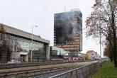 Požar na zgradi Vjesnika u Zagrebu